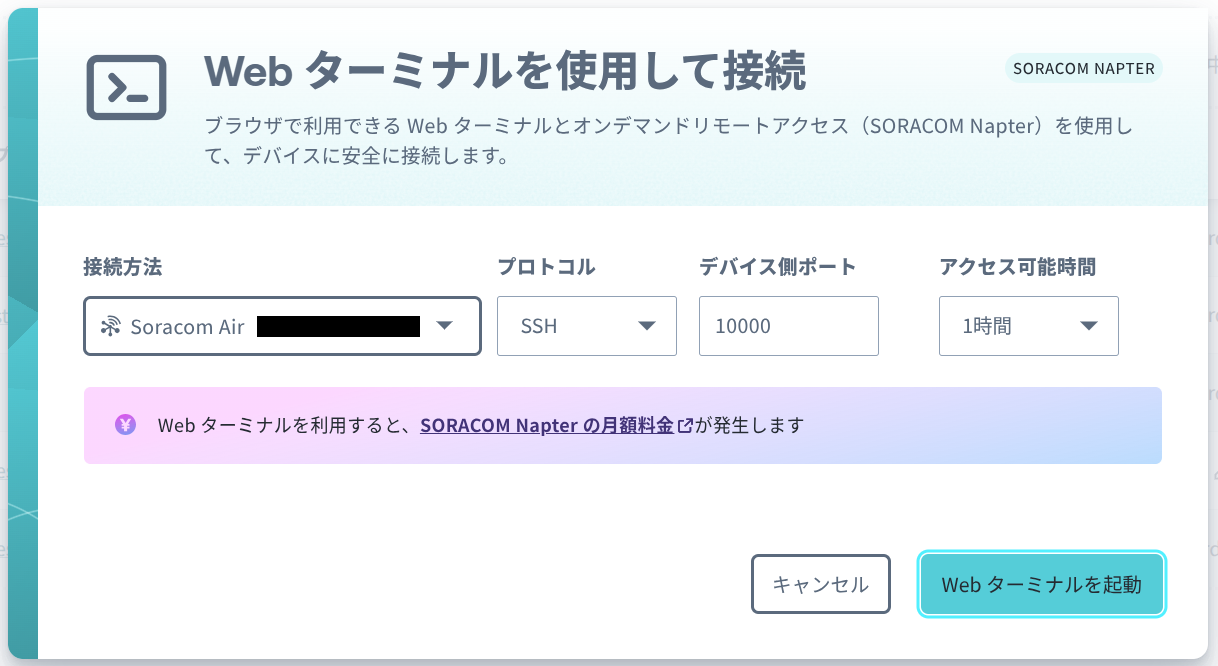 Web ターミナルの設定